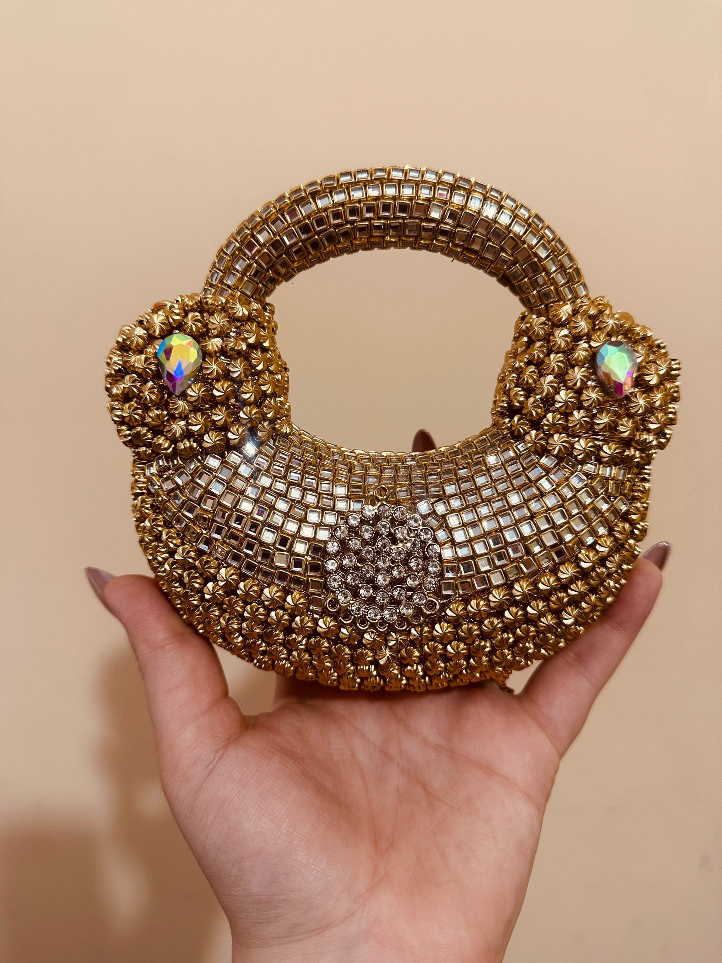 Classic kundan clutch