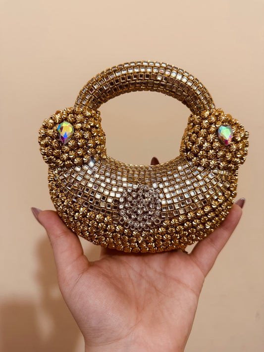 Classic kundan clutch