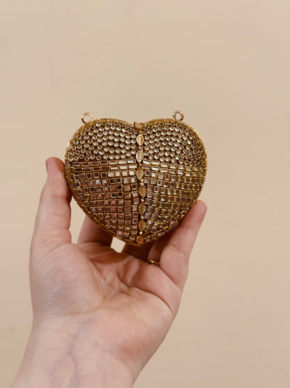 Mini kundan heart