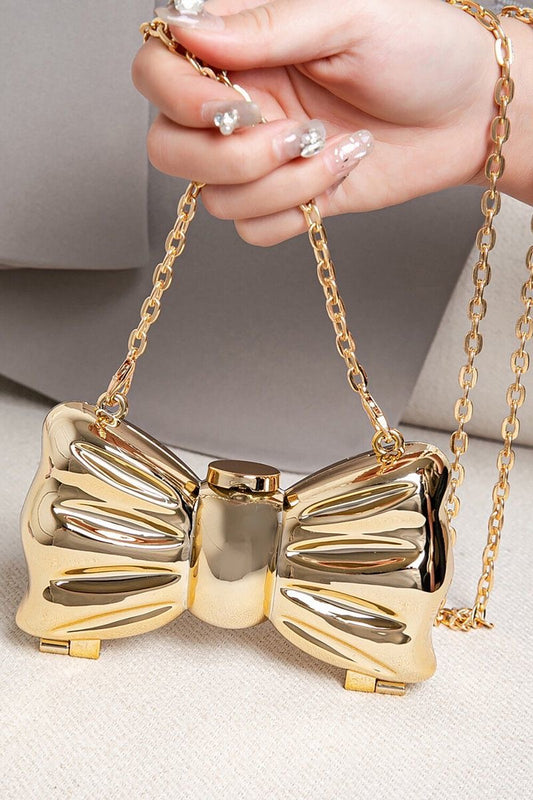 Bow clutch golden premium quality