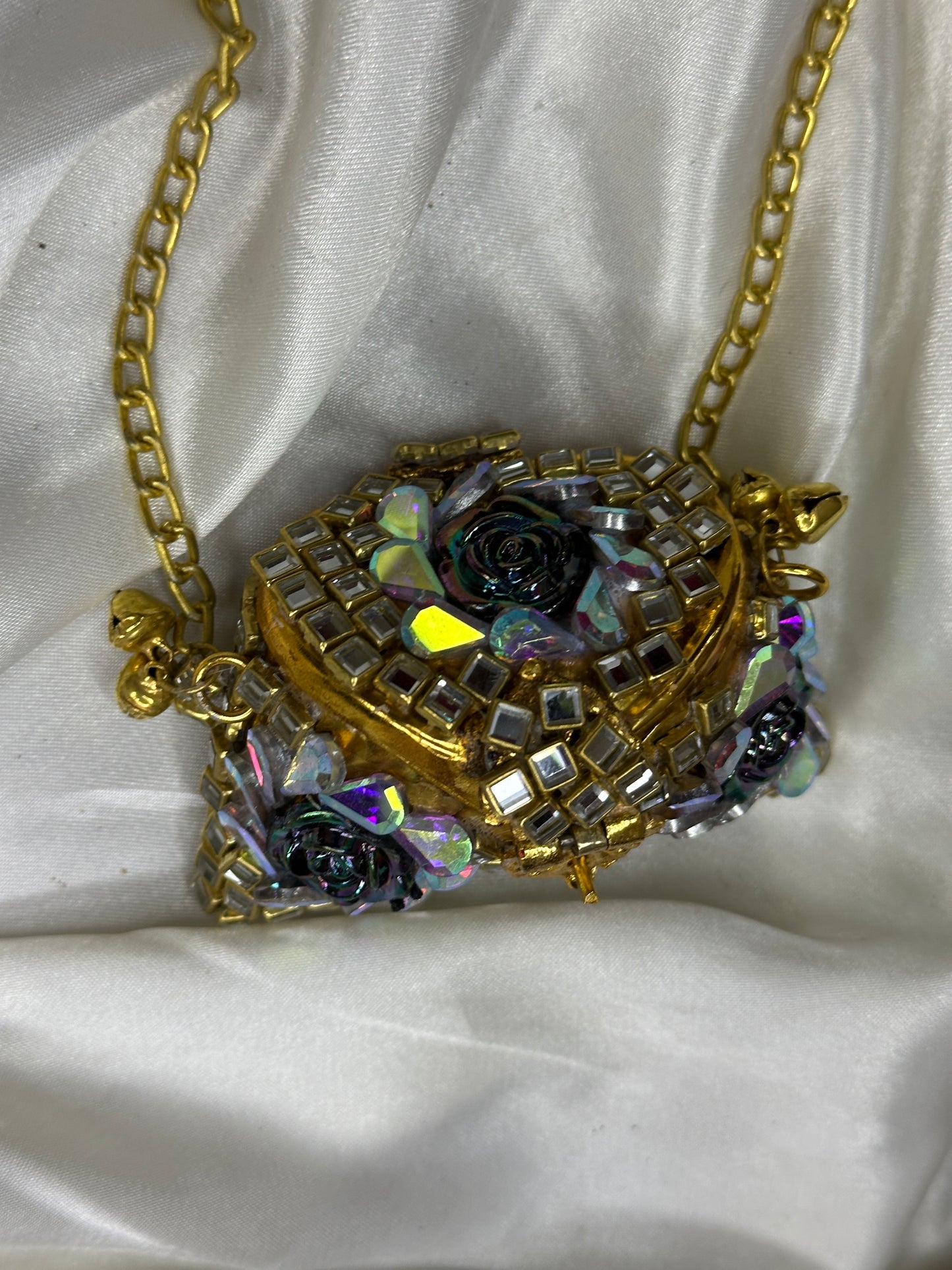 Golden  Moonlight Coin Clutch