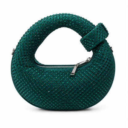 Ruby Knot Crystal Shoulder Bag
