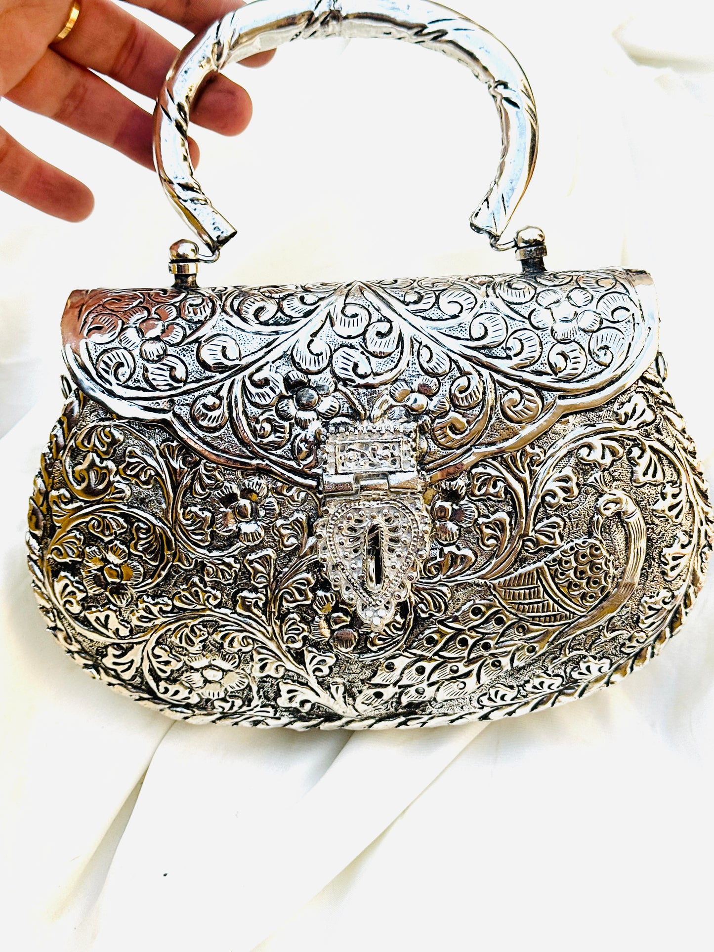 Silver clutch