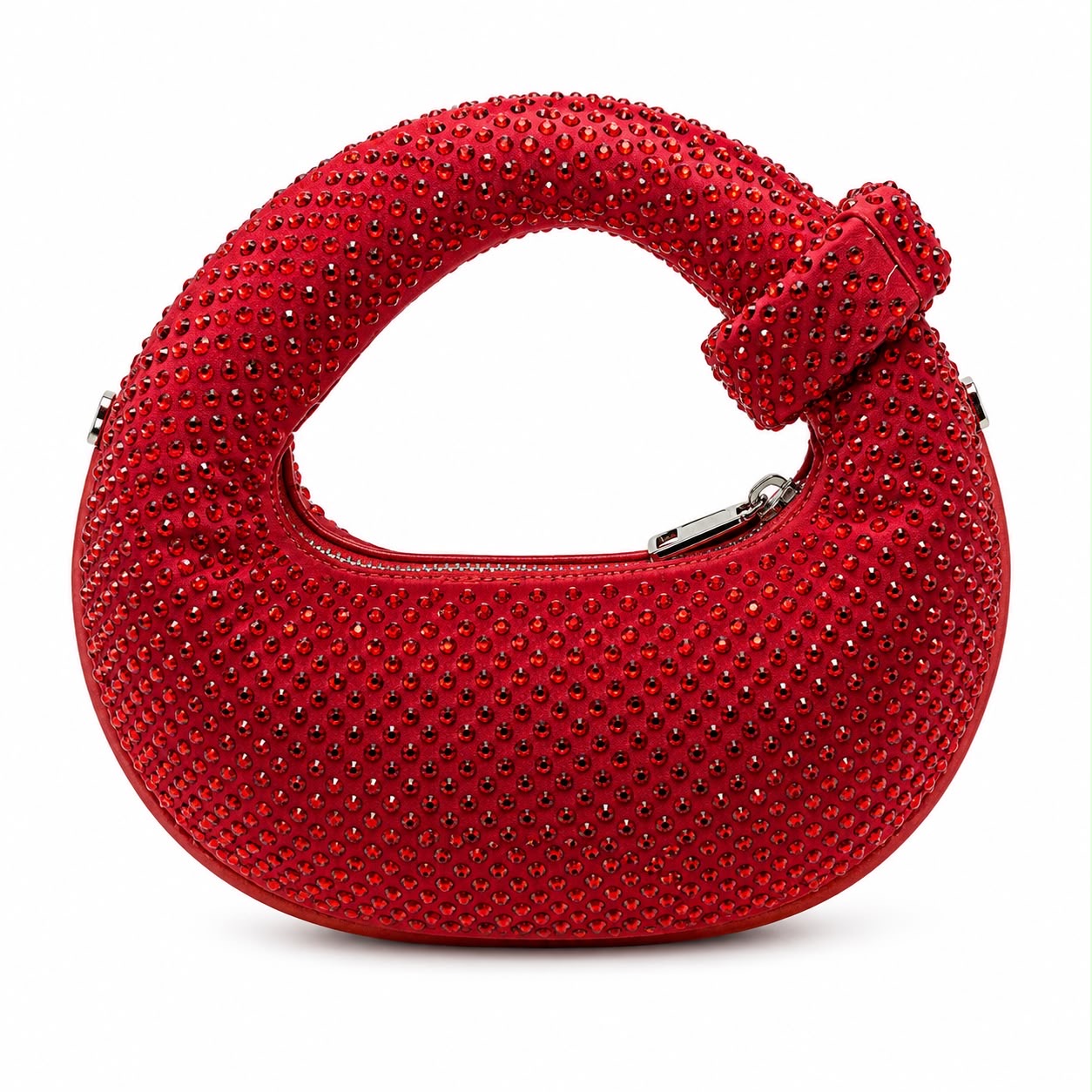 Ruby Knot Crystal Shoulder Bag