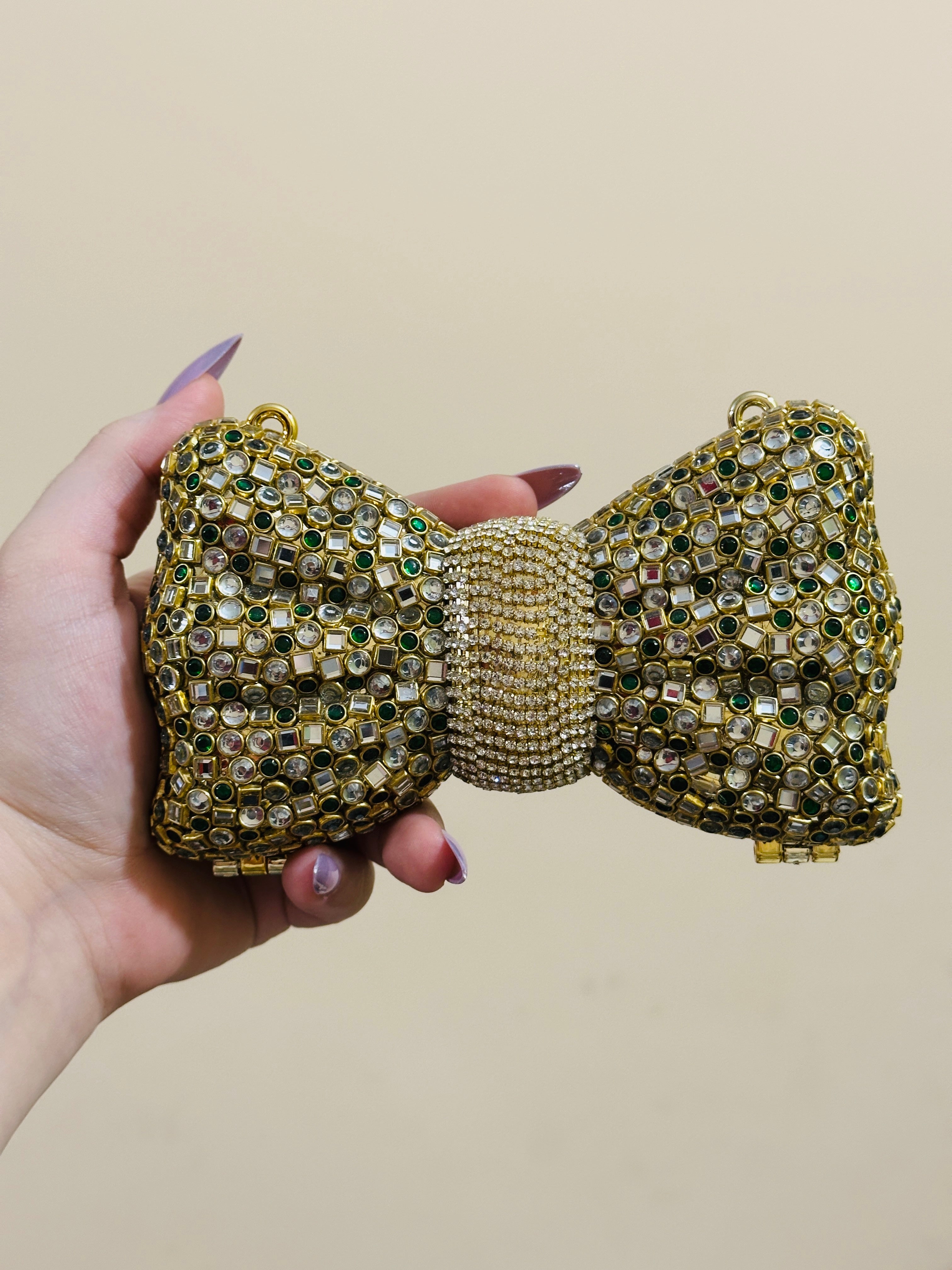 Shehnai Luxe bow Clutch
