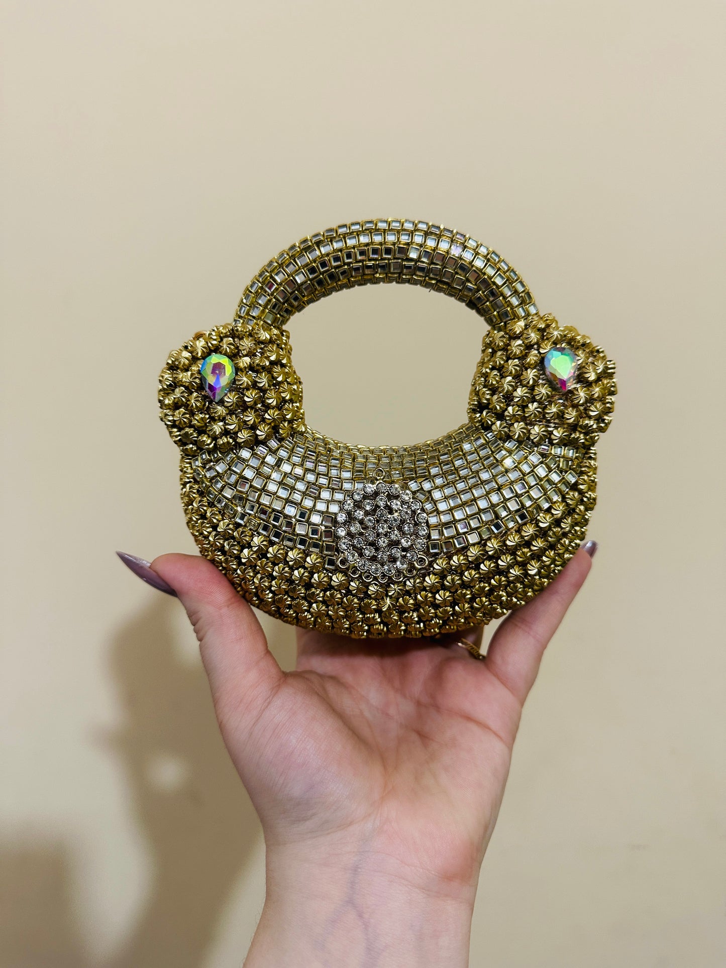 Classic kundan clutch