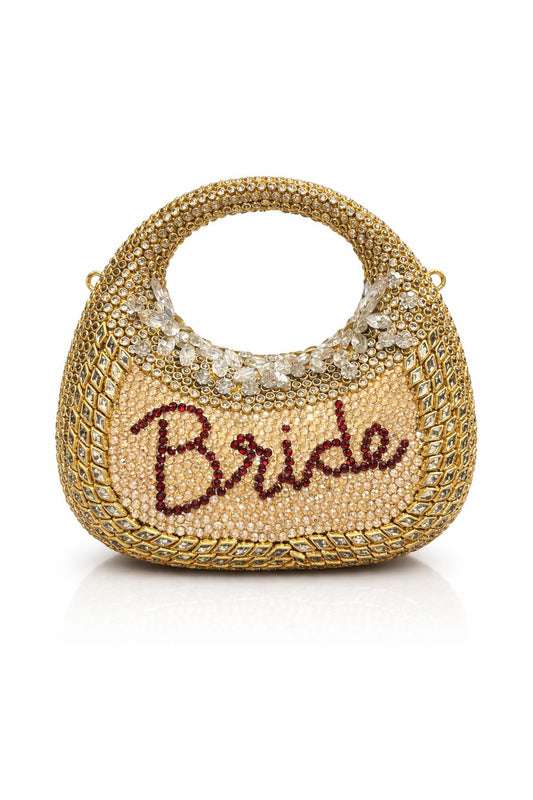 Royal Bride Swarovski Kundan Clutch