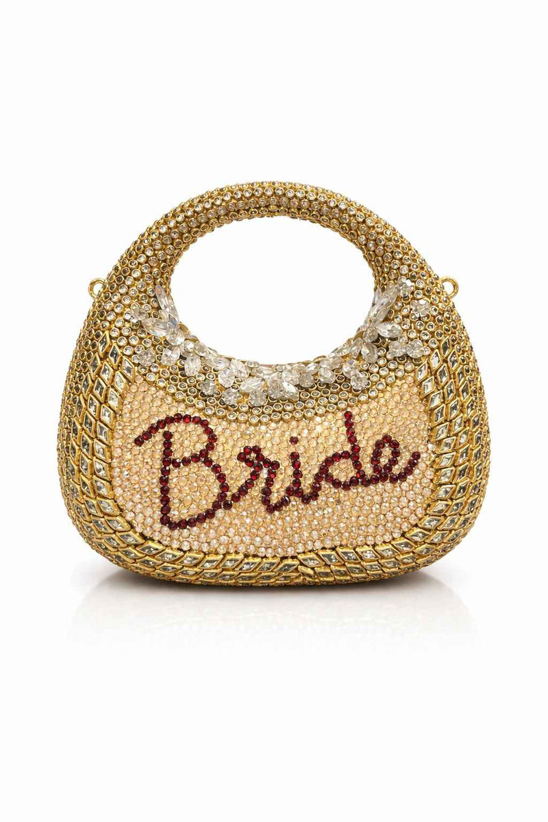 Royal Bride Swarovski Kundan Clutch