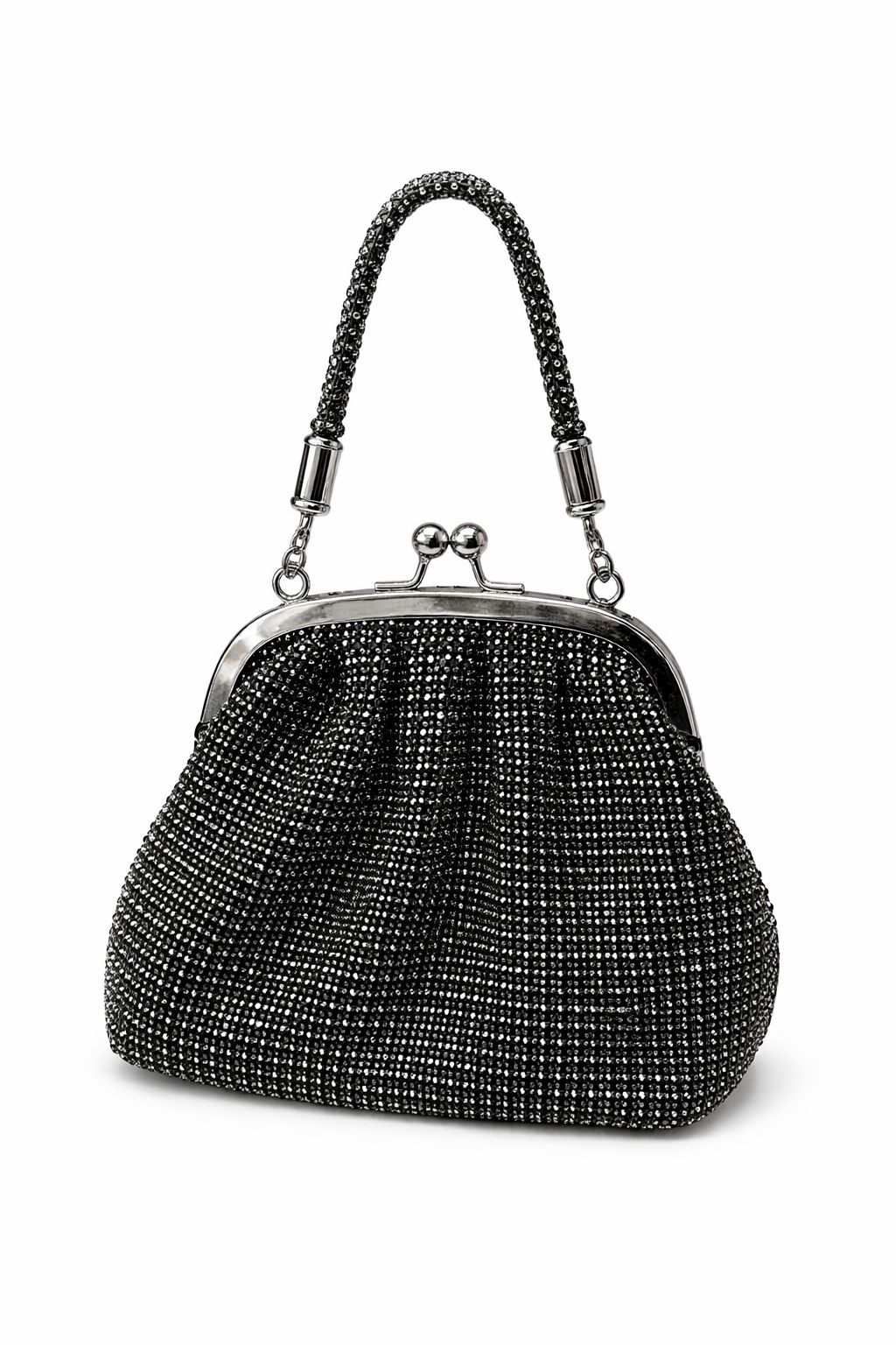 Midnight crystal clutch