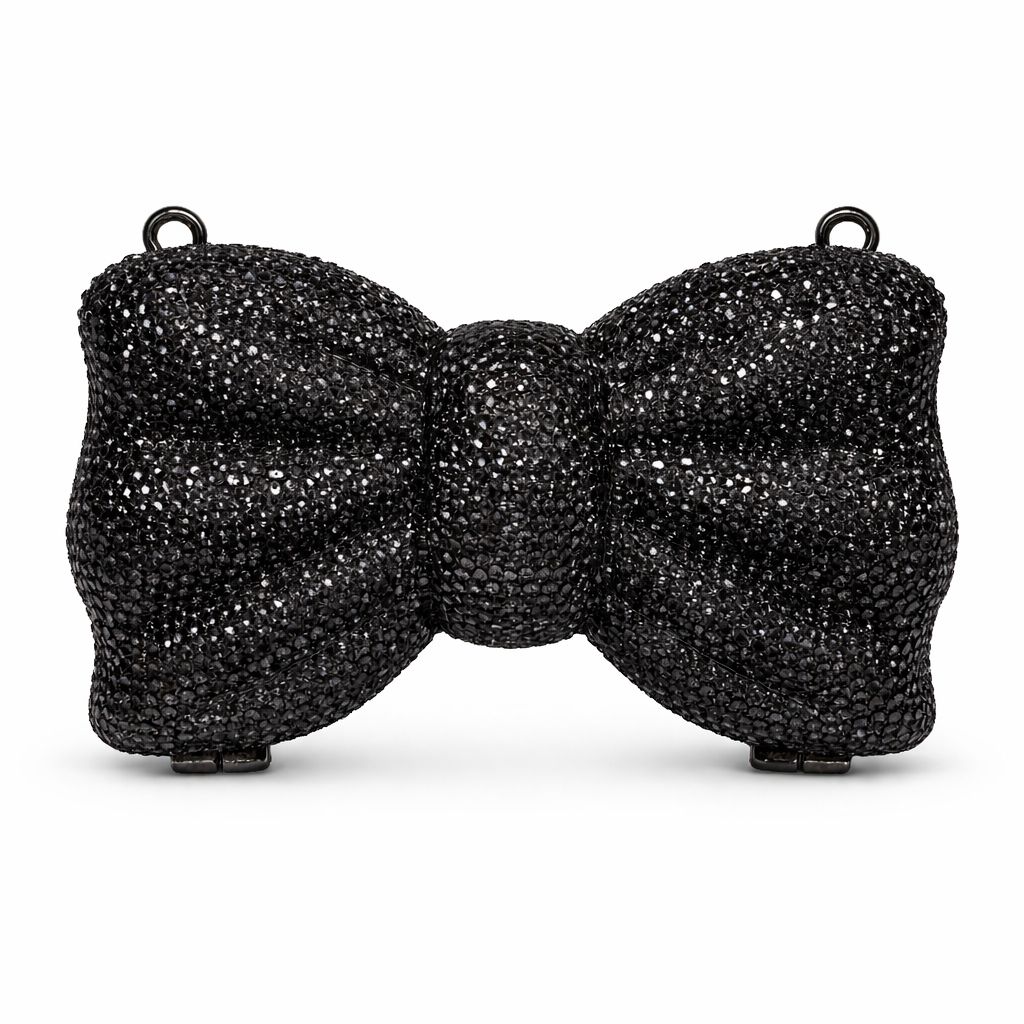 Midnight Noir Bow Clutch (4 colours )