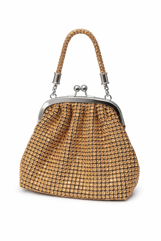 Midnight crystal clutch